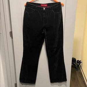 Gloria Vanderbilt Women's Classic Black Velvet Pants